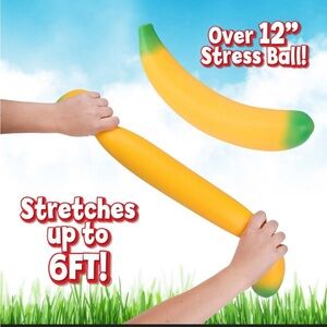 Sunny Days Squeezy Banana Stress Ball Toy